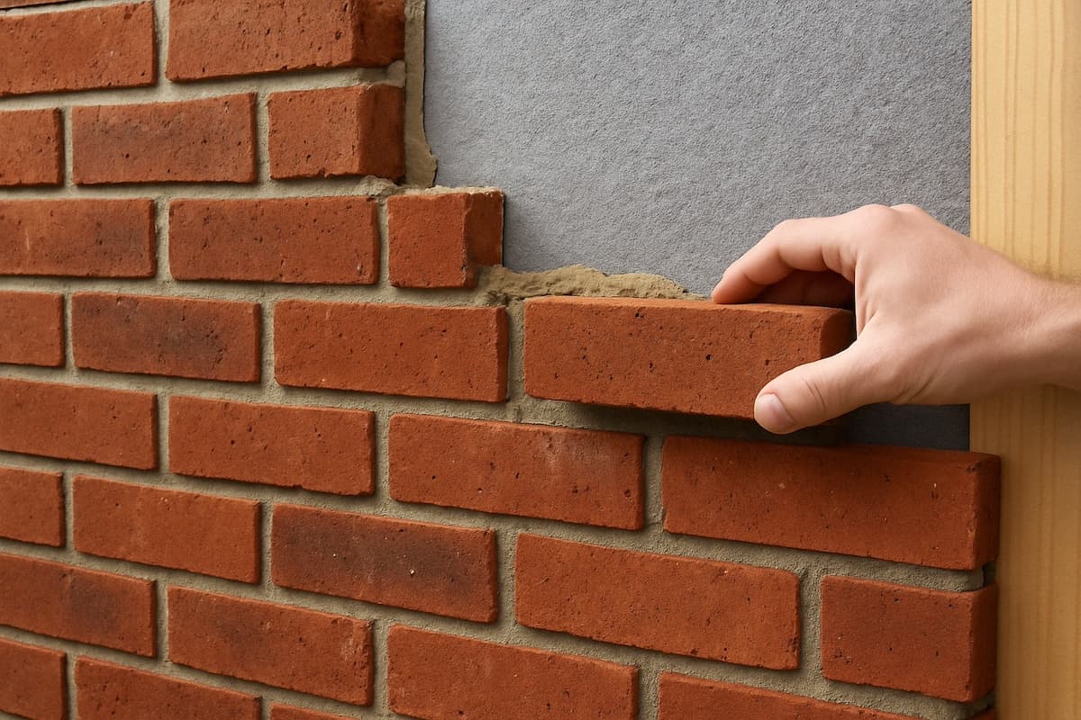 Brick veneer installation